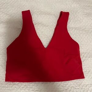 Red Sports Bra